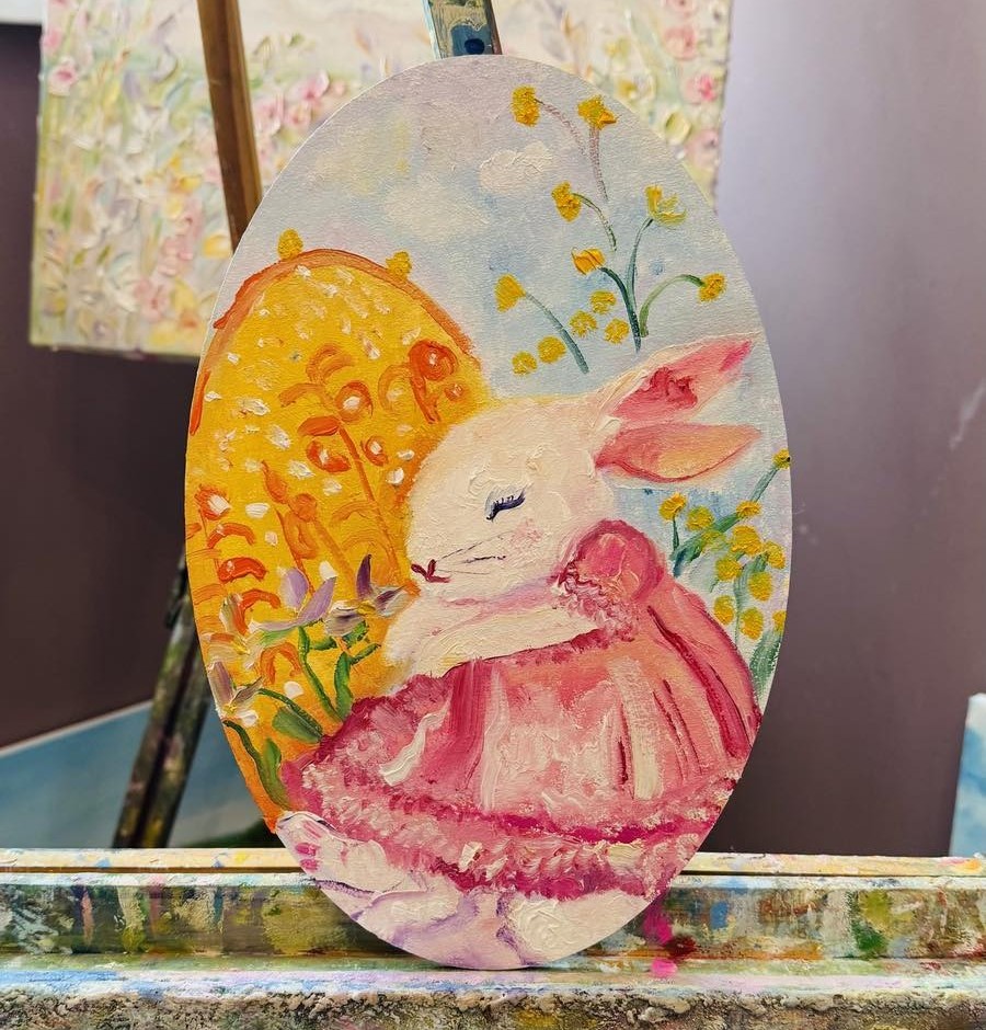 Розпис овальних полотен. Майстер-клас Sweet Gallery Studio.
